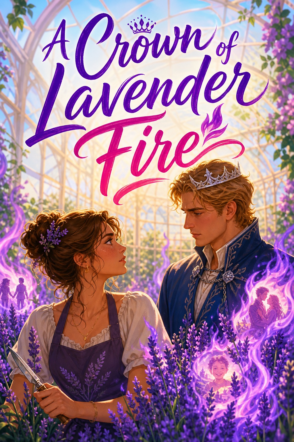 Cover of A Crown of Lavender Fire