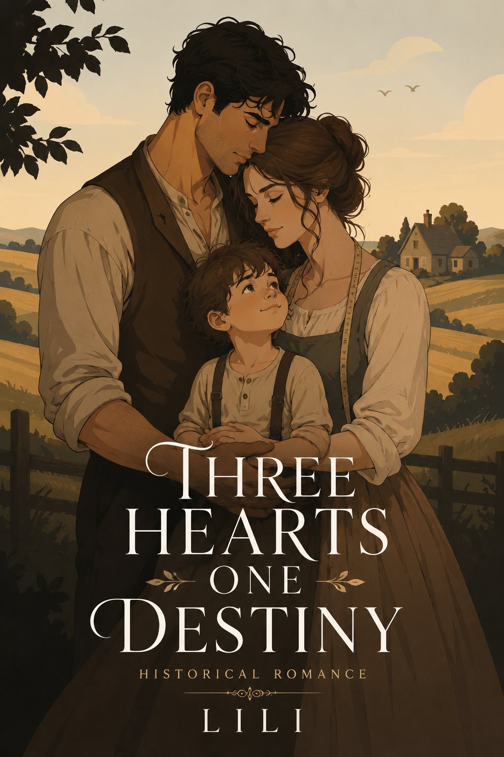 Cover of Three Hearts, One Destiny